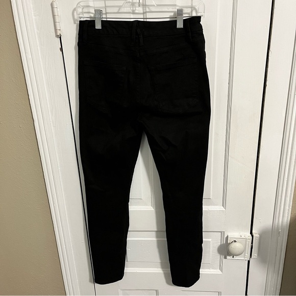 Good American Black Wash Good Legs Crop Skinny Jeans 4 27 Inches T2 - Picture 5 of 9